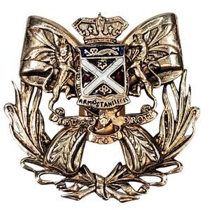 Armostantlecis Dieuet Mon Droit Enamel Military Pin 1.25"